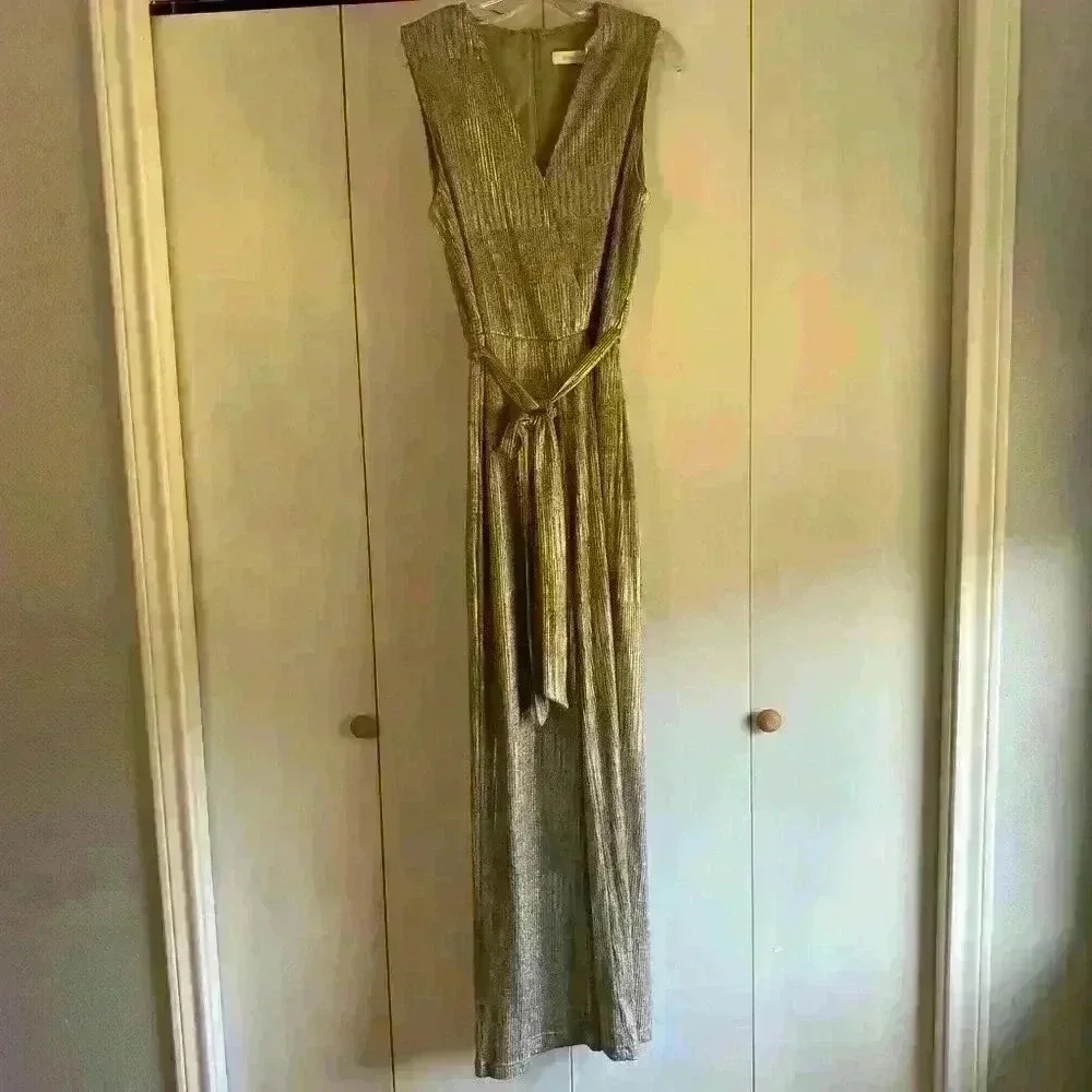 Bishop + young silver jumpsuit